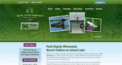 Desktop Screenshot of pineparkresort.com